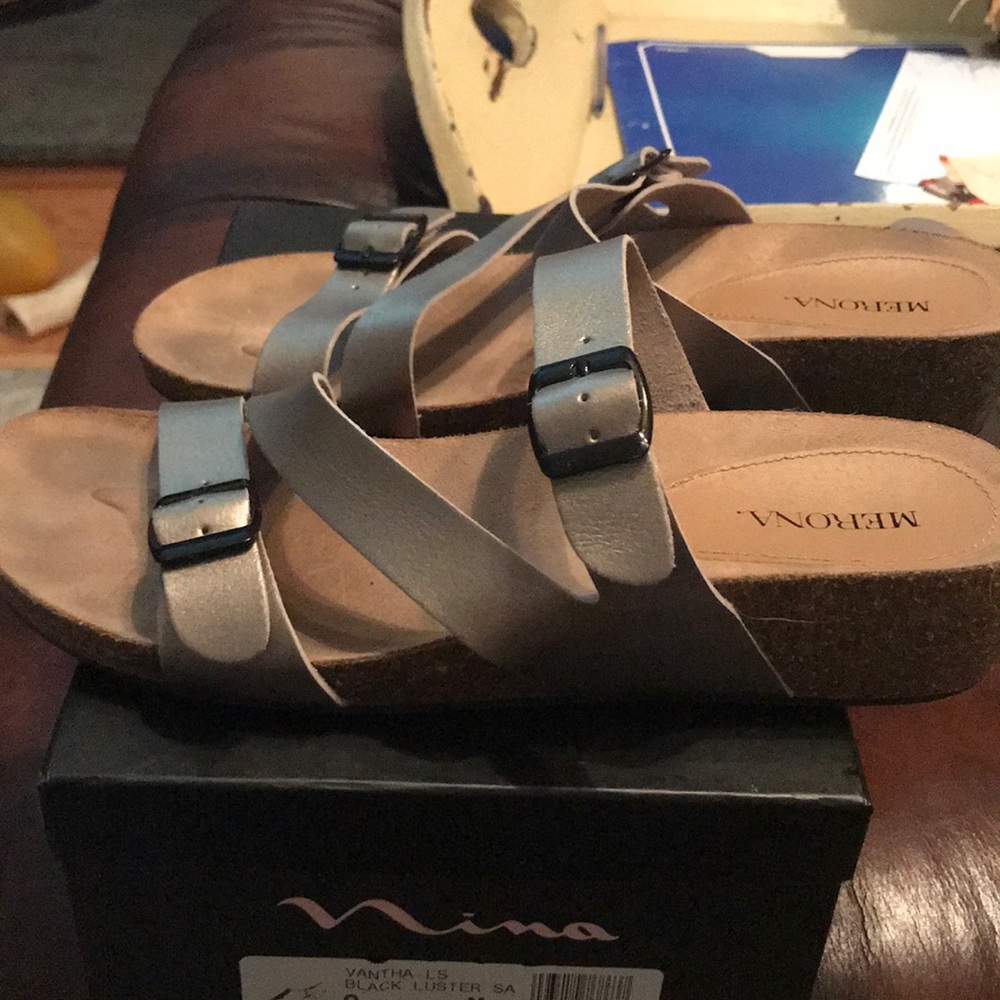 Merona silver metallic sandal - Picture 3 of 3